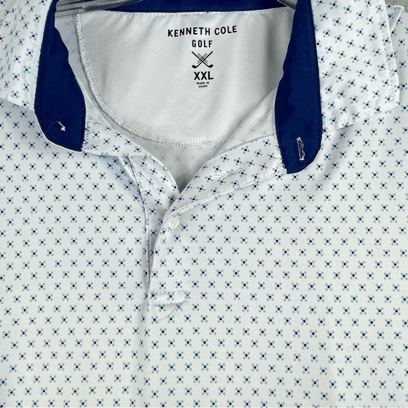 Men's Kenneth Cole Golf Stretch Fabric Polo XXL 0010 - Picture 7 of 9